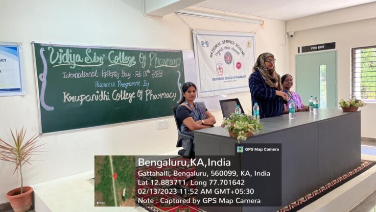 Collaboration for a cause! Krupanidi College of Pharmacy joins hands with Vidya Siri College of Pharmacy to raise epilepsy awareness on International Epilepsy Day