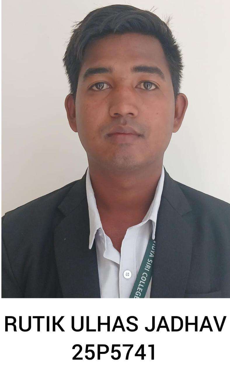 Rutik Ulhas Jadhav - I Sem Rank 2 VSCP