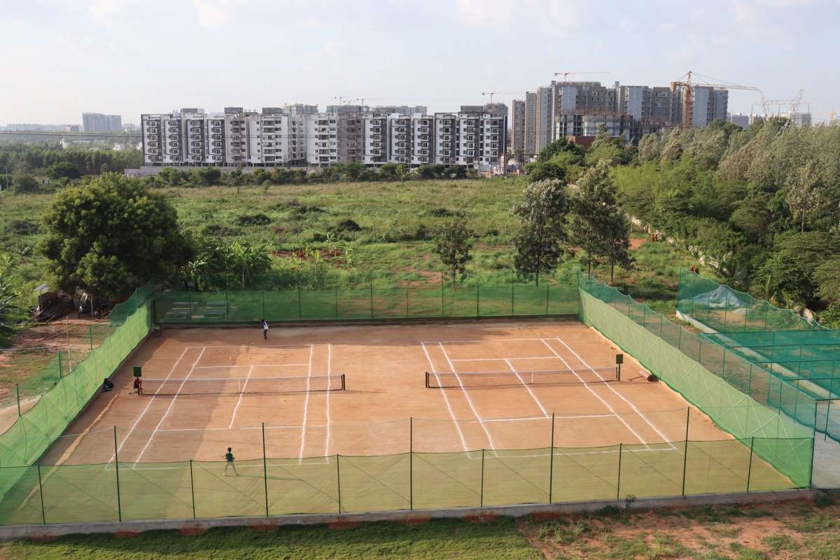 Tennis and sports facilities at Vidya Siri College of Pharmacy Bangalore